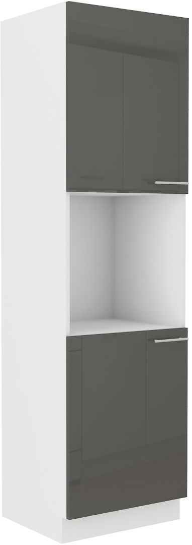 Vysoká skříň na vestavnou troubu LARA GREY 60 DP-210 2F