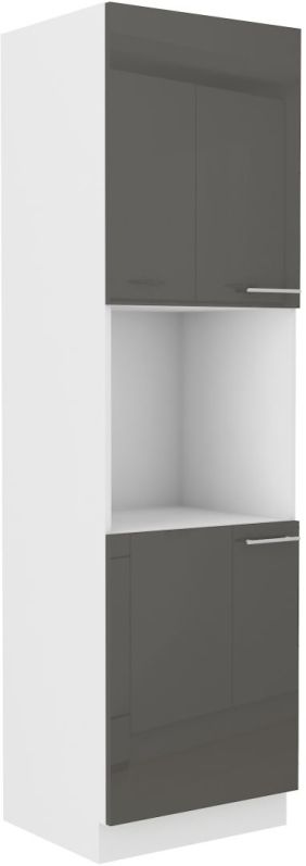 Vysoká skříň na vestavnou troubu LARA GREY 60 DP-210 2F