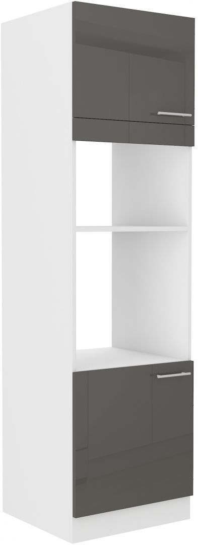 Skříň na vestavnou troubu a mikrovlnku LARA GREY 60 DPM-210 2F