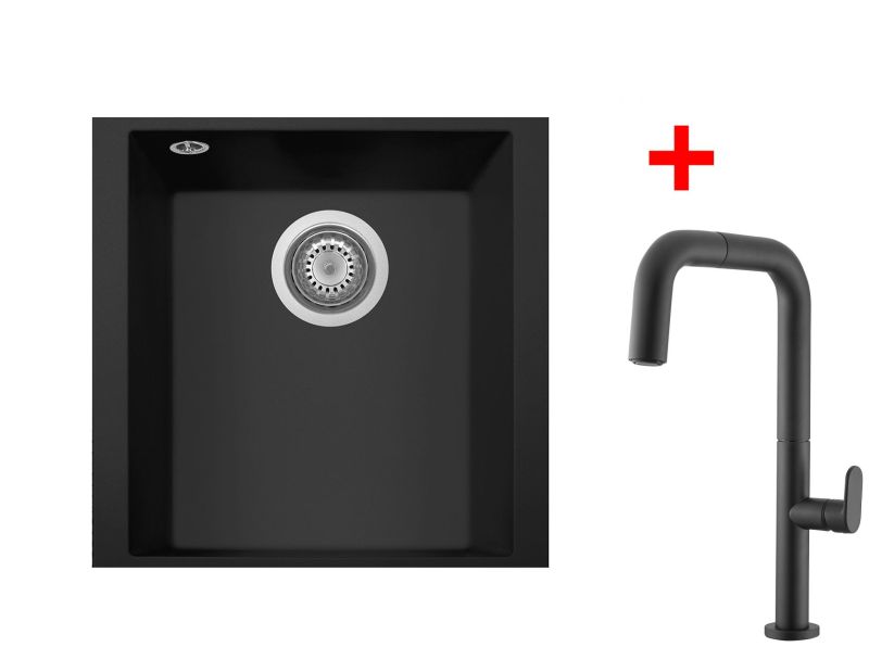 Sinks CUBE 340U Nanoblack + EVA P Nanoblack
