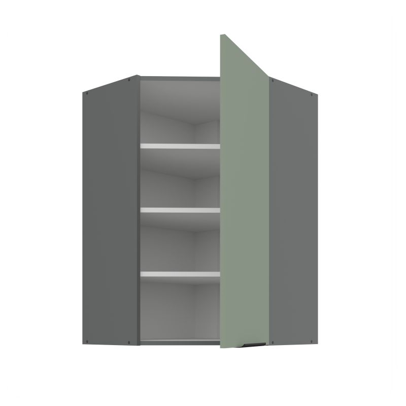 Horní rohová skříňka ARIA ANT MINT 60x60 GN-90 1F (45°)