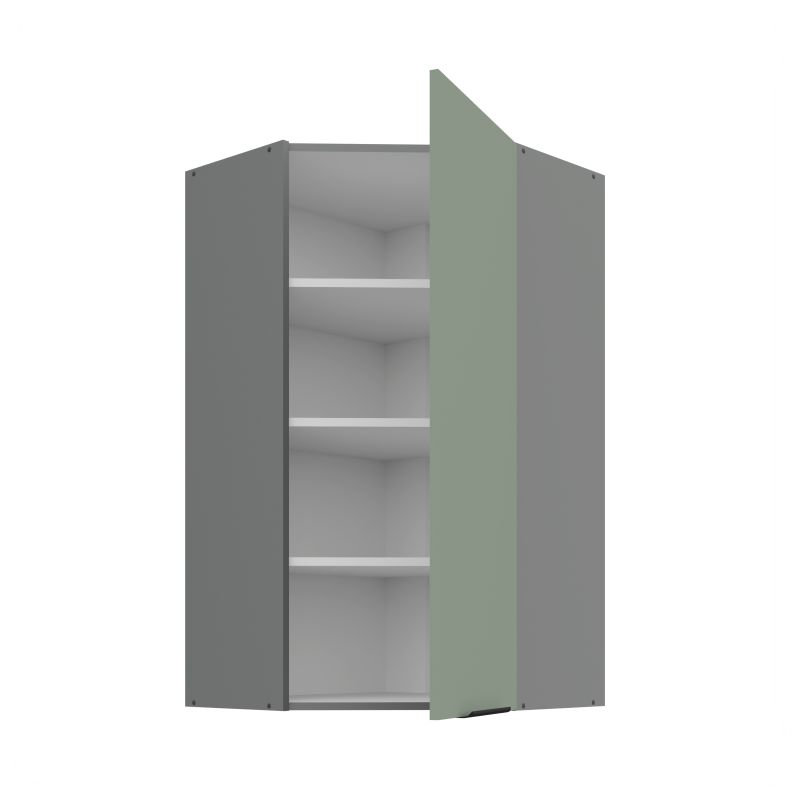 Horní rohová skříňka ARIA ANT MINT 60x60 GN-108 1F (45°)