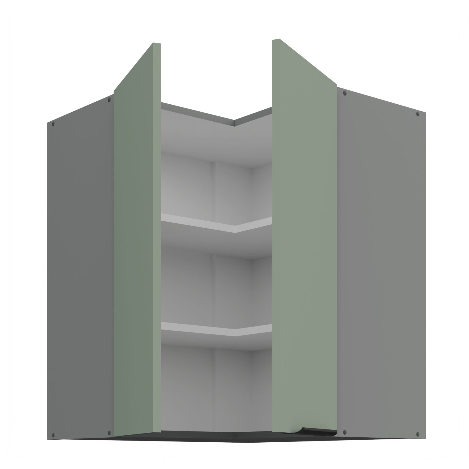 Horní rohová skříňka ARIA ANT MINT 60x60 GN-72 2F (90°)