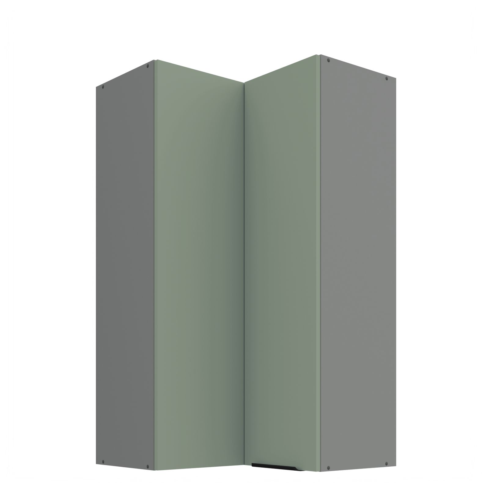 Horní rohová skříňka ARIA ANT MINT 60x60 GN-108 2F (90°)