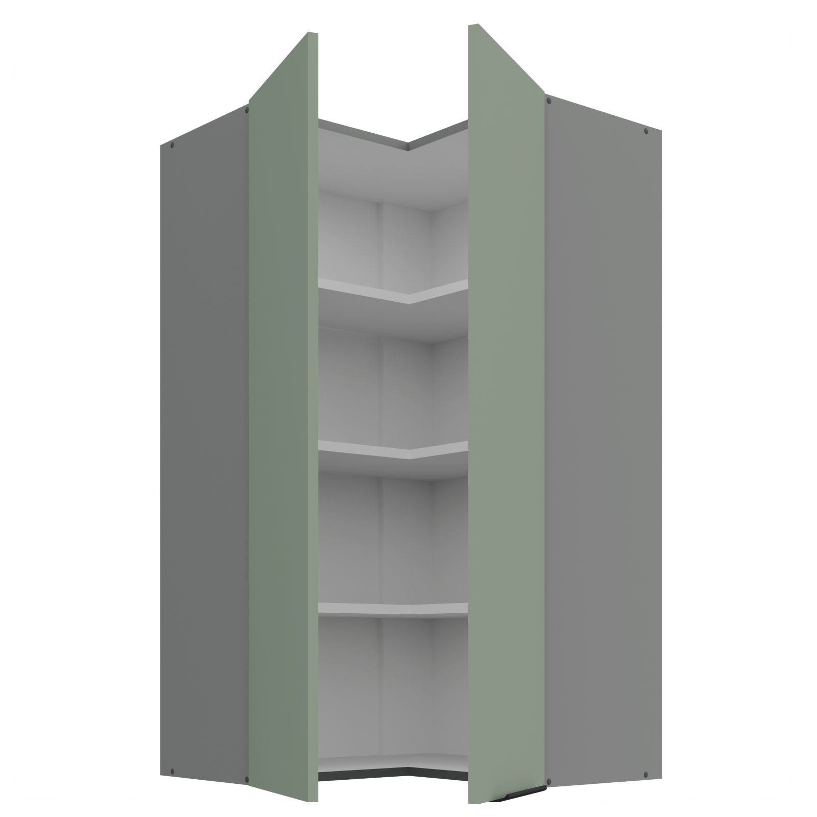 Horní rohová skříňka ARIA ANT MINT 60x60 GN-108 2F (90°)