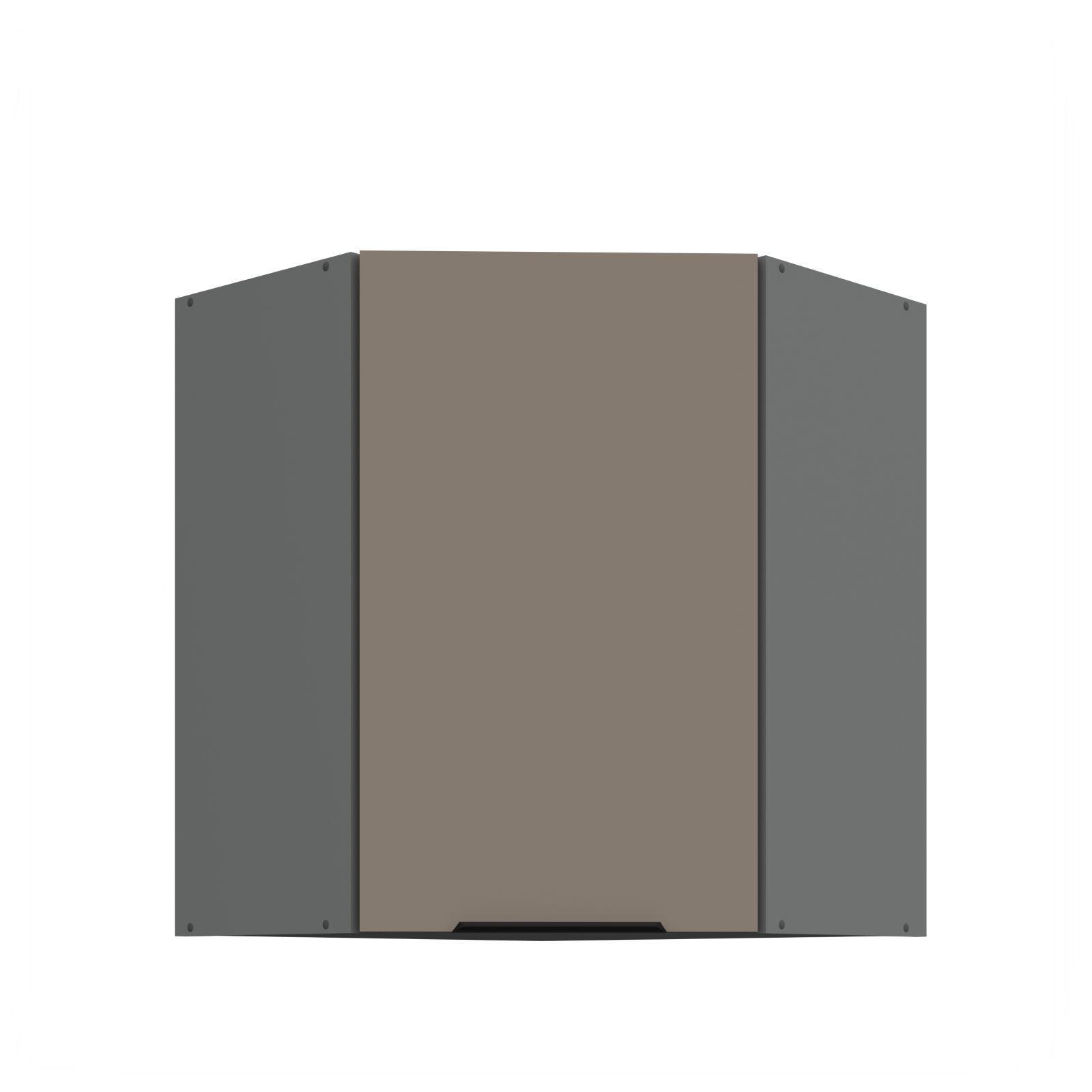 Horní rohová skříňka ARIA ANT PÍSKOVÁ 60x60 GN-72 1F (45°)
