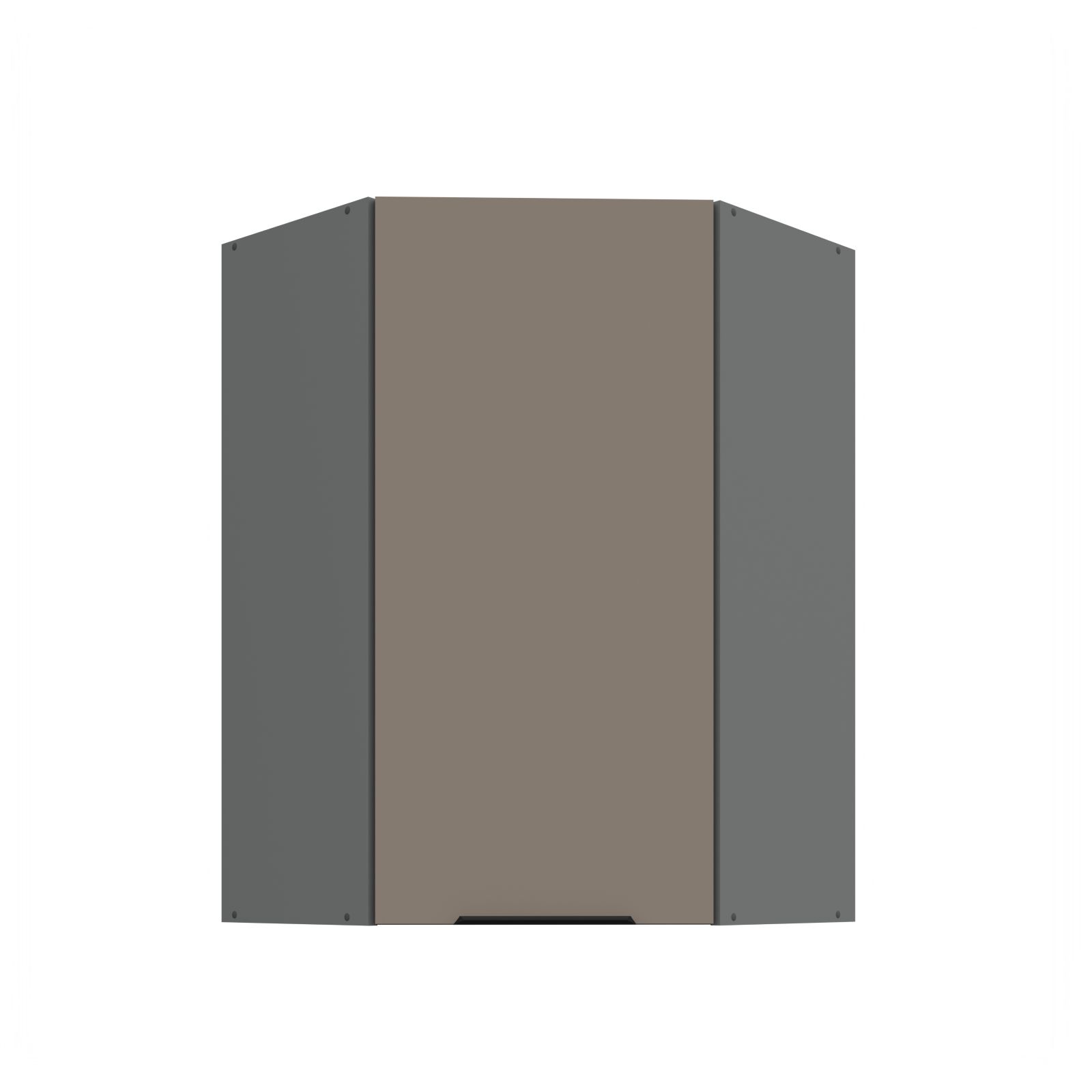Horní rohová skříňka ARIA ANT PÍSKOVÁ 60x60 GN-90 1F (45°)