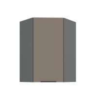 Horní rohová skříňka ARIA ANT PÍSKOVÁ 60x60 GN-90 1F (45°)