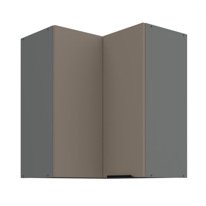 Horní rohová skříňka ARIA ANT PÍSKOVÁ 60x60 GN-72 2F (90°)