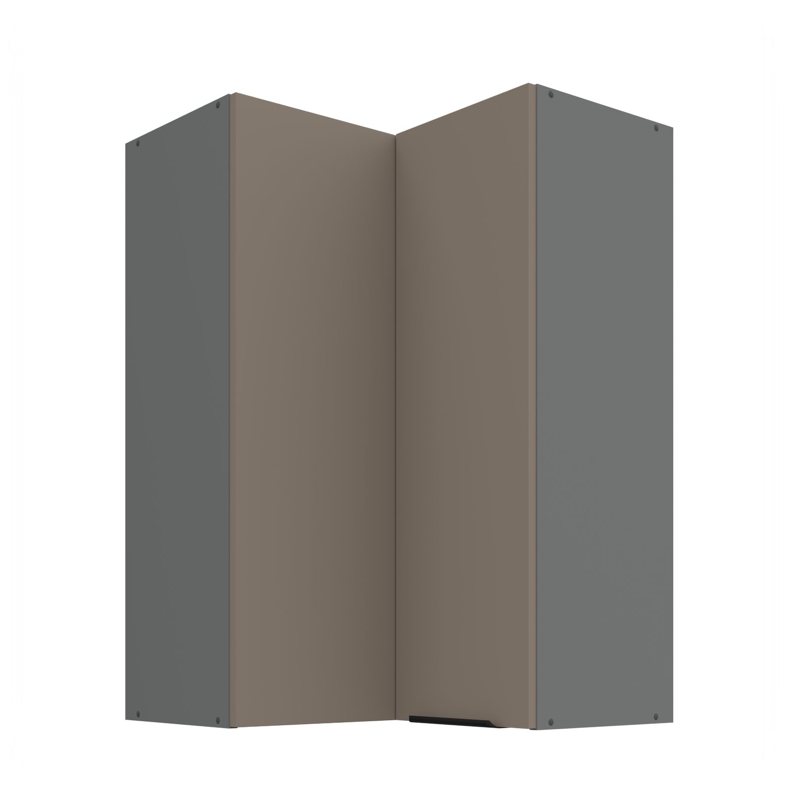 Horní rohová skříňka ARIA ANT PÍSKOVÁ 60x60 GN-90 2F (90°)
