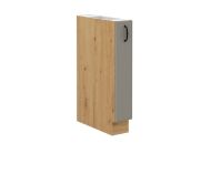 Spodní skříňka kargo koš STILLO SVĚTLE ŠEDÁ / ARTISAN 15 D CARGO BB