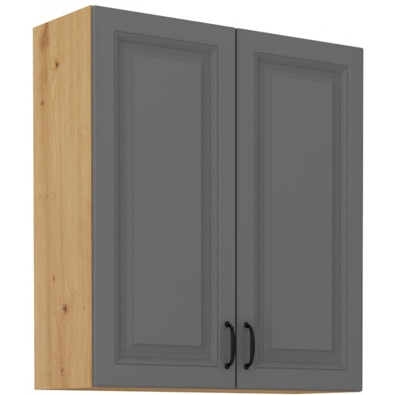 Horní skříňka STILLO TMAVĚ ŠEDÁ / ARTISAN 80 G-90 2F