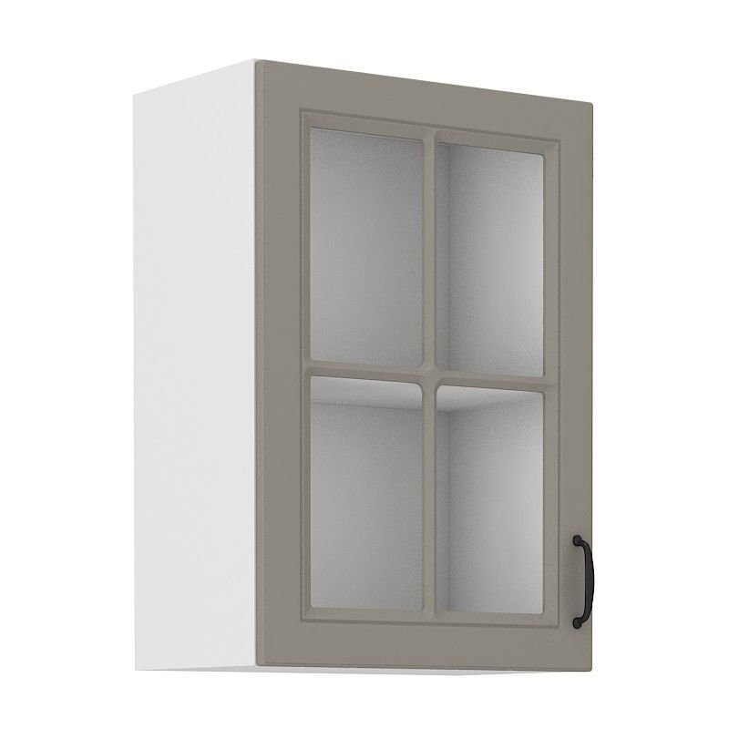 Horní skříňka STILLO SVĚTLE ŠEDÁ / BÍLÁ  40 GS-72 1F