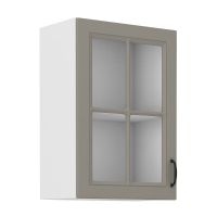Horní skříňka STILLO SVĚTLE ŠEDÁ / BÍLÁ  40 GS-72 1F