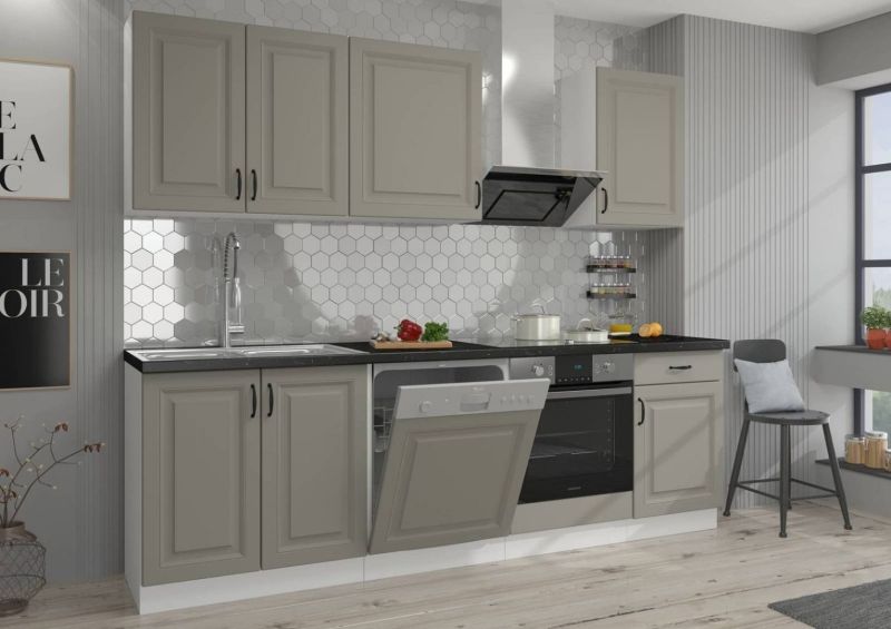 Dvířka na myčku STILLO SVĚTLE ŠEDÁ / BÍLÁ ZM 570 x 596
