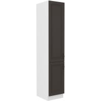 Vysoká potravinová skříň STILLO GRAPHITE / BÍLÁ 40 DK-210 2F