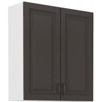 Vysoká horní skříňka STILLO GRAPHITE / BÍLÁ 80 G-90 2F