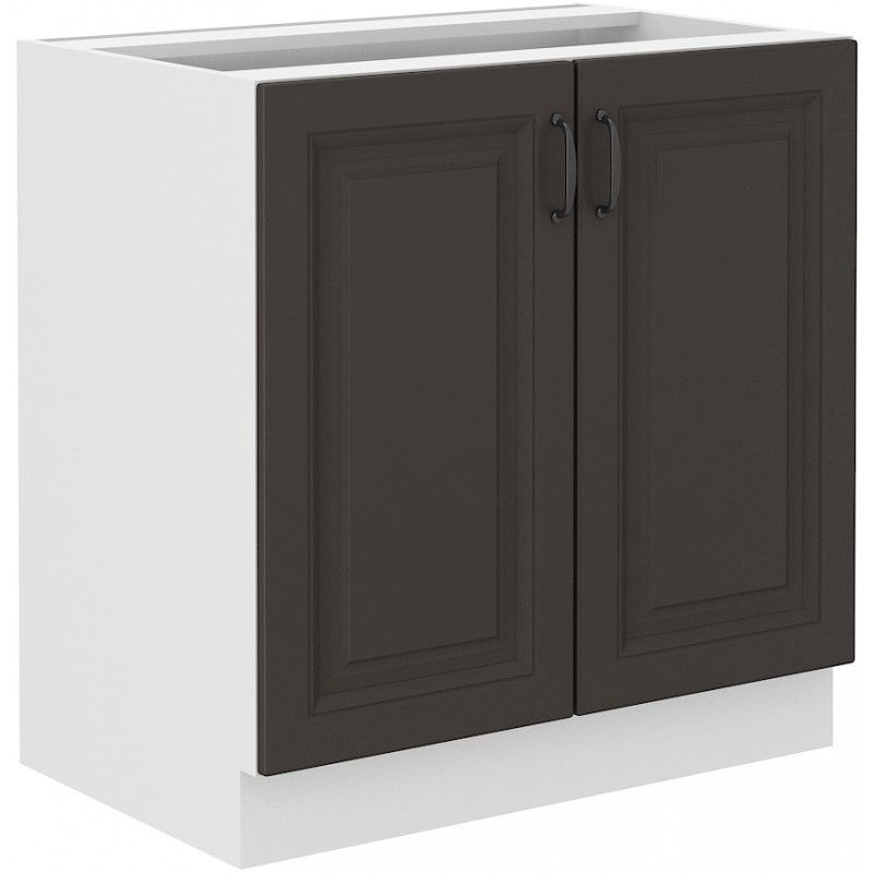Spodní skříňka STILLO GRAPHITE / BÍLÁ 80 D 2F BB