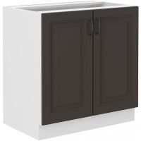 Spodní skříňka STILLO GRAPHITE / BÍLÁ 80 D 2F BB