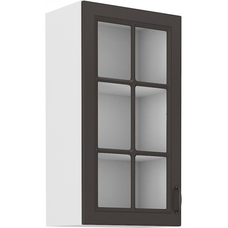 Vysoká horní skříňka STILLO GRAPHITE / BÍLÁ  40 GS-90 1F