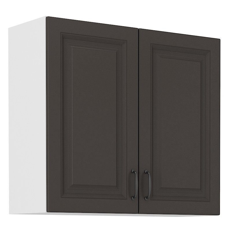 Horní skříňka STILLO GRAPHITE / BÍLÁ  80 G-72 2F