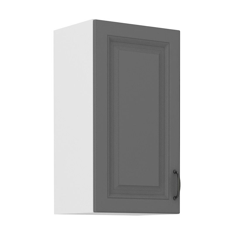 Horní skříňka STILLO TMAVĚ ŠEDÁ / BÍLÁ  40 G-72 1F
