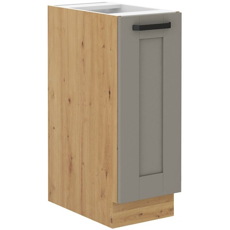 Spodní skříňka kargo koš LUNNA SVĚTLE ŠEDÁ / ARTISAN 30 D CARGO BB