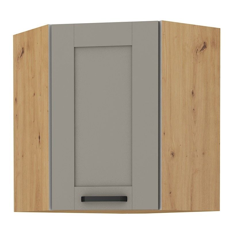 Horní skříňka rohová LUNNA SVĚTLE ŠEDÁ / ARTISAN 60x60 GN-72 1F