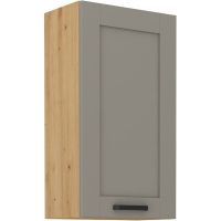 Vysoká horní skříňka LUNNA  SVĚTLE ŠEDÁ / ARTISAN  50 G-90 1F