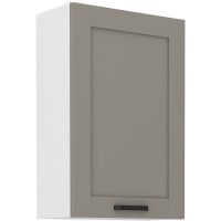 Vysoká horní skříňka LUNNA  SVĚTLE ŠEDÁ / BÍLÁ  60 G-90 1F