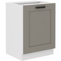 Spodní skříňka LUNNA  SVĚTLE ŠEDÁ / BÍLÁ  60 D 1F BB