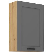 Vysoká horní skříňka LUNNA TMAVĚ ŠEDÁ / ARTISAN 60 G-90 1F