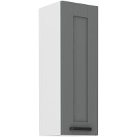 Horní skříňka LUNNA TMAVĚ ŠEDÁ / BÍLÁ  30 G-90 1F