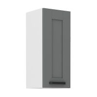 Horní skříňka LUNNA TMAVĚ ŠEDÁ / BÍLÁ 30 G-72 1F