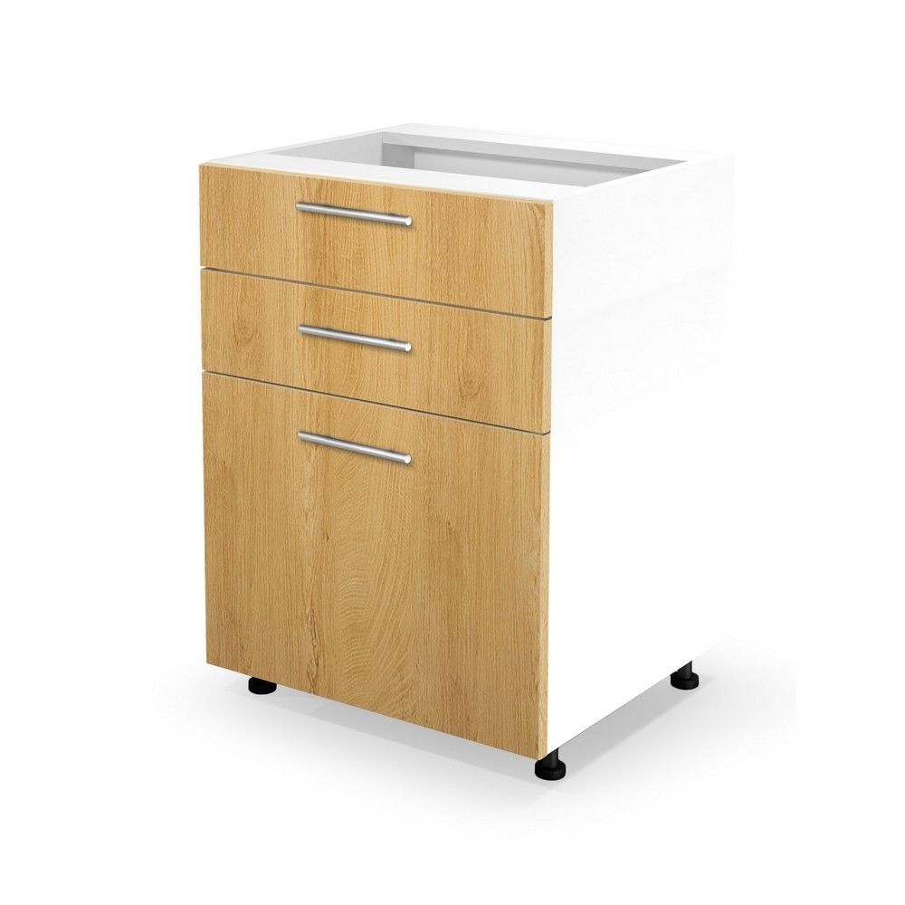 Spodní skříňka s šuplíky VENTO ANTRACYT D3S-60/82