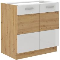 Spodní dřezová skříňka ARTTISAN BÍLÁ 80 ZL 2F BB