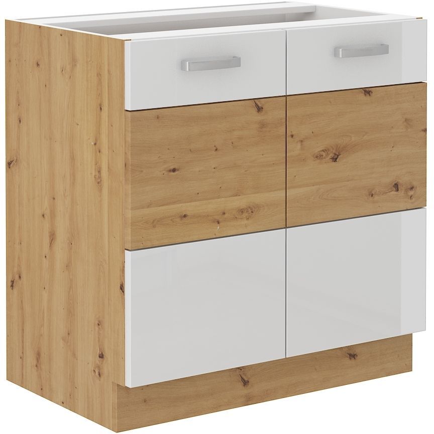 Spodní skříňka ARTTISAN BÍLÁ 80 D 2F BB
