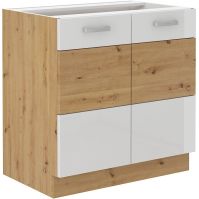 Spodní skříňka ARTTISAN BÍLÁ 80 D 2F BB