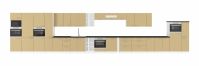 Horní rohová skříňka LARA CAPPUCINO 60x60 GN-90 1F