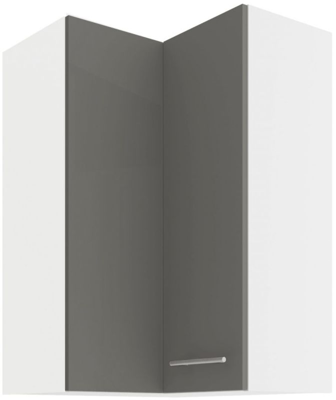 Horní rohová skříňka LARA GREY 60x60 GN-90 2F