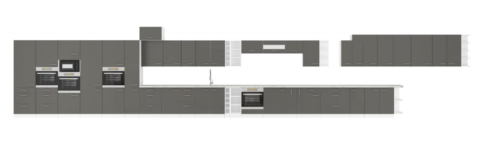 Horní skříňka LARA GREY 50 G-90 1F