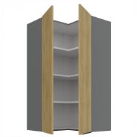 Horní rohová skříňka CREMONA ANTRACIT 60x60 GN-108 2F (90°)