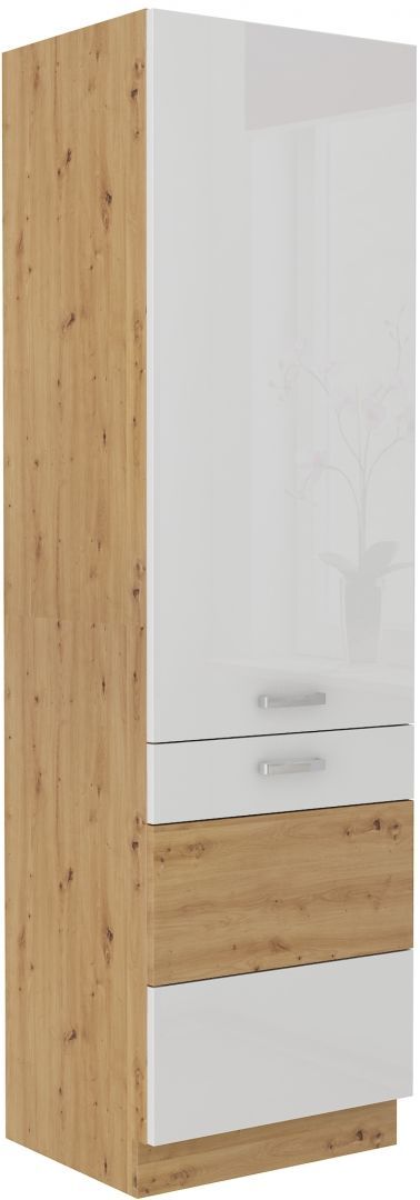 Vysoká potravinová skříň ARTTISAN BÍLÁ 60 DK-210 2F