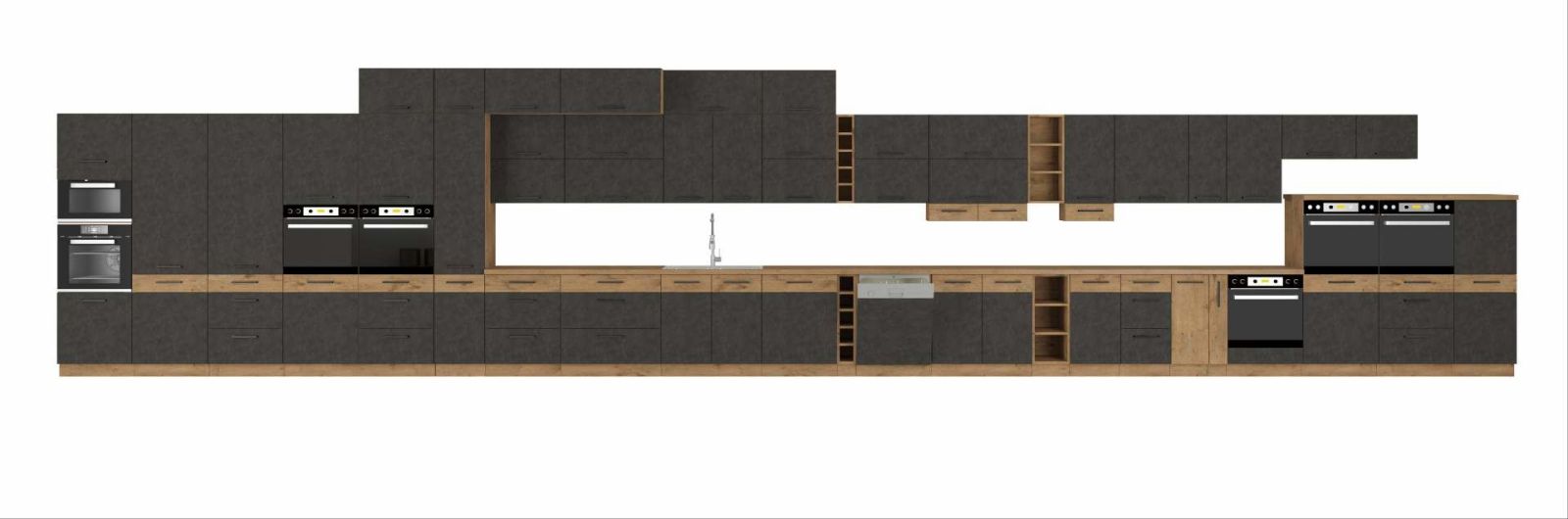 Vysoká potravinová skříň VIGGO MATERA 40 DK-210 2F