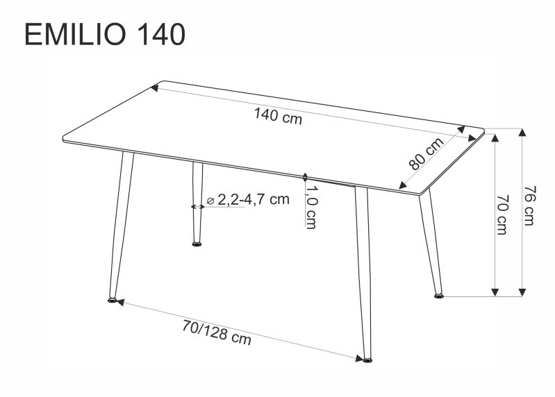 Jídelní stůl EMILIO 140