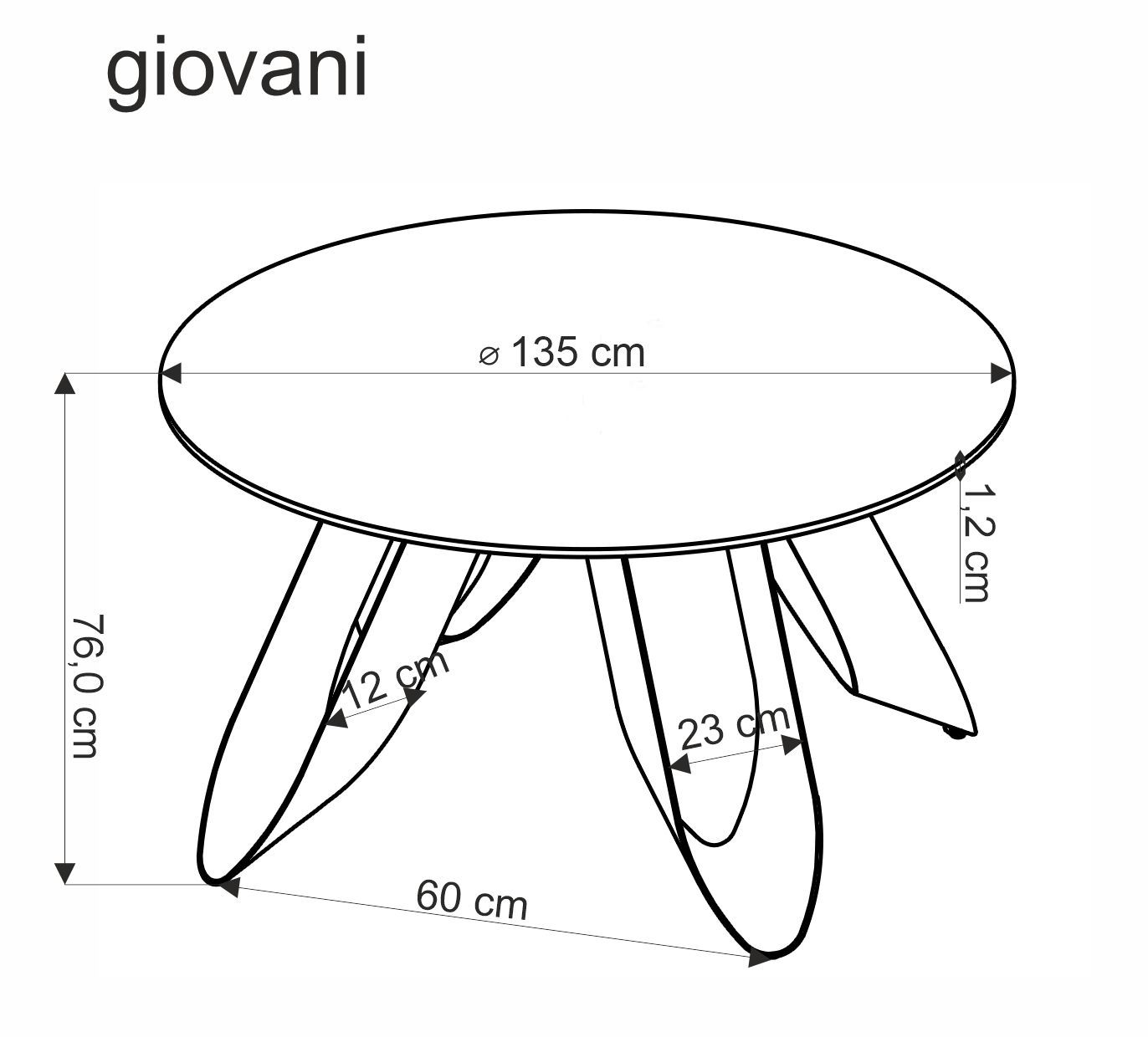 Jídelní stůl GIOVANI
