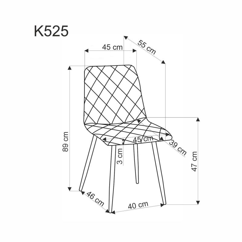 Jídelní židle K525 WDF světle béžová