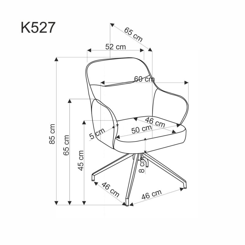 Jídelní židle K527 hnědá/béžová