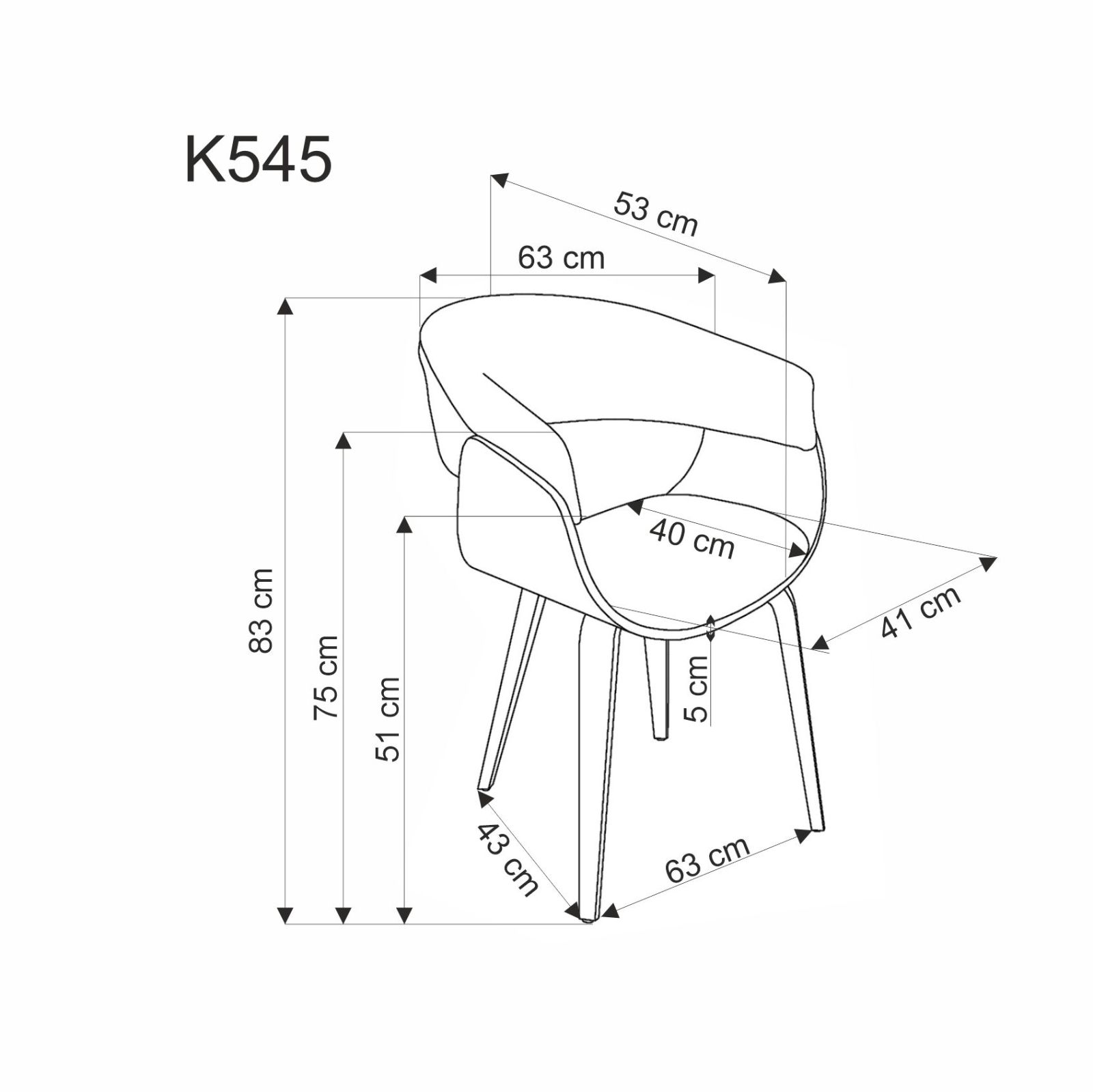 Jídelní židle K545