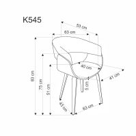 Jídelní židle K545
